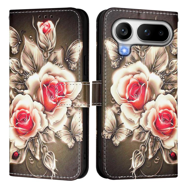 For Honor Magic8 Pro Air Colored Drawing Pattern Plain Weave Leather Phone Case