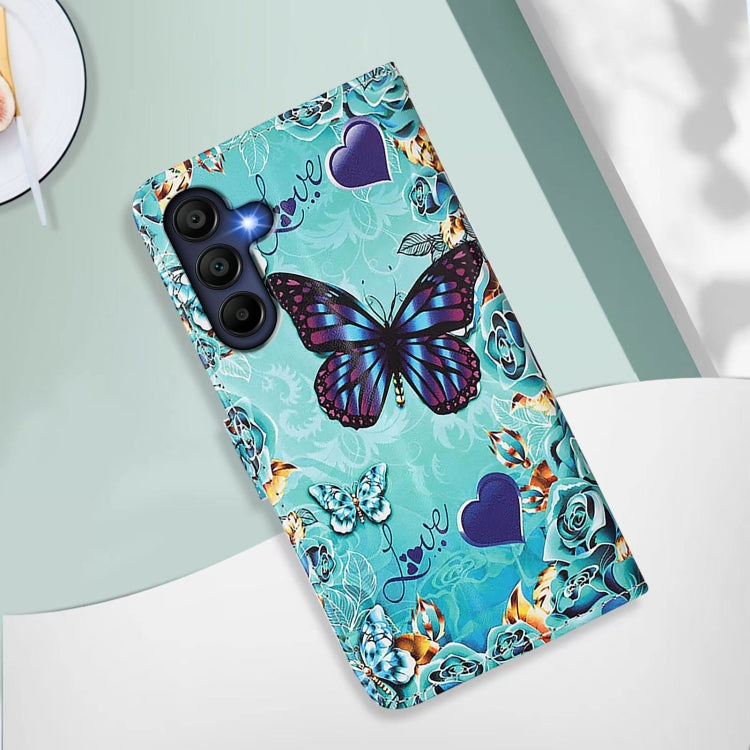 For Samsung Galaxy A16 5G Colored Drawing Pattern Plain Weave Leather Phone Case