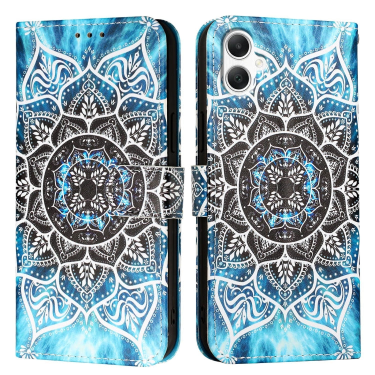 For Samsung Galaxy A06 4G Colored Drawing Pattern Plain Weave Leather Phone Case