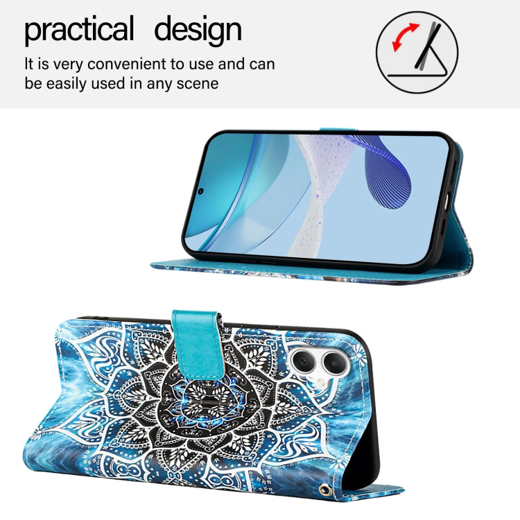 For Samsung Galaxy A06 4G Colored Drawing Pattern Plain Weave Leather Phone Case
