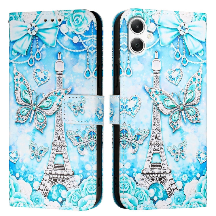 For Samsung Galaxy A06 4G Colored Drawing Pattern Plain Weave Leather Phone Case