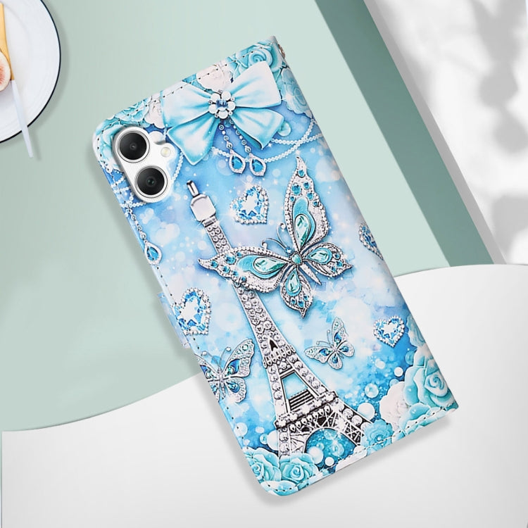 For Samsung Galaxy A06 4G Colored Drawing Pattern Plain Weave Leather Phone Case