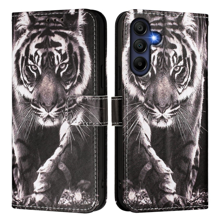 For Samsung Galaxy A26 5G Colored Drawing Pattern Plain Weave Leather Phone Case
