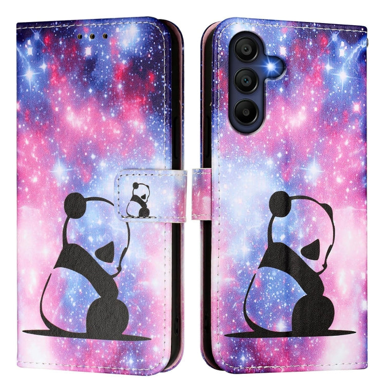 For Samsung Galaxy A26 5G Colored Drawing Pattern Plain Weave Leather Phone Case
