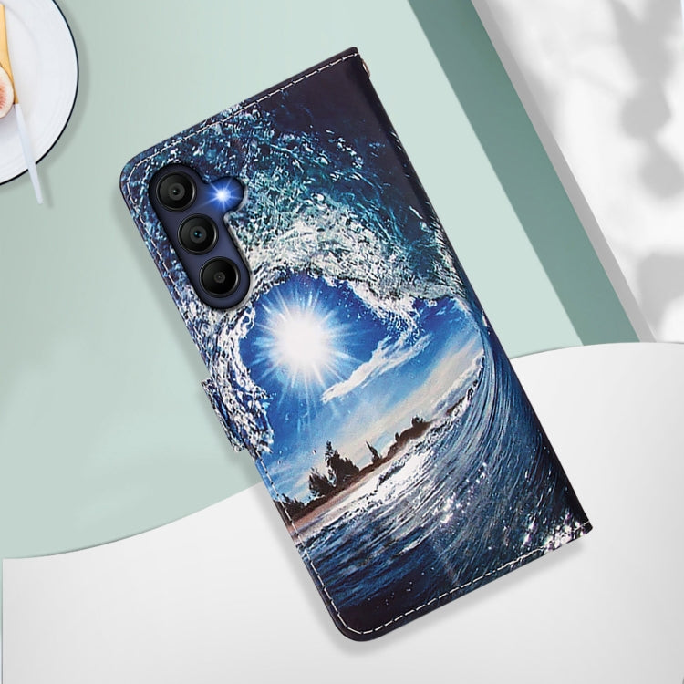 For Samsung Galaxy A26 5G Colored Drawing Pattern Plain Weave Leather Phone Case