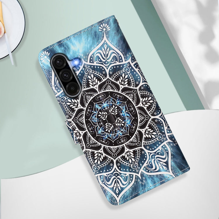 For Samsung Galaxy A56 5G Colored Drawing Pattern Plain Weave Leather Phone Case