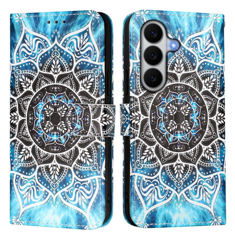 For Galaxy A27 5G Colored Drawing Pattern Plain Weave Leather Phone Case