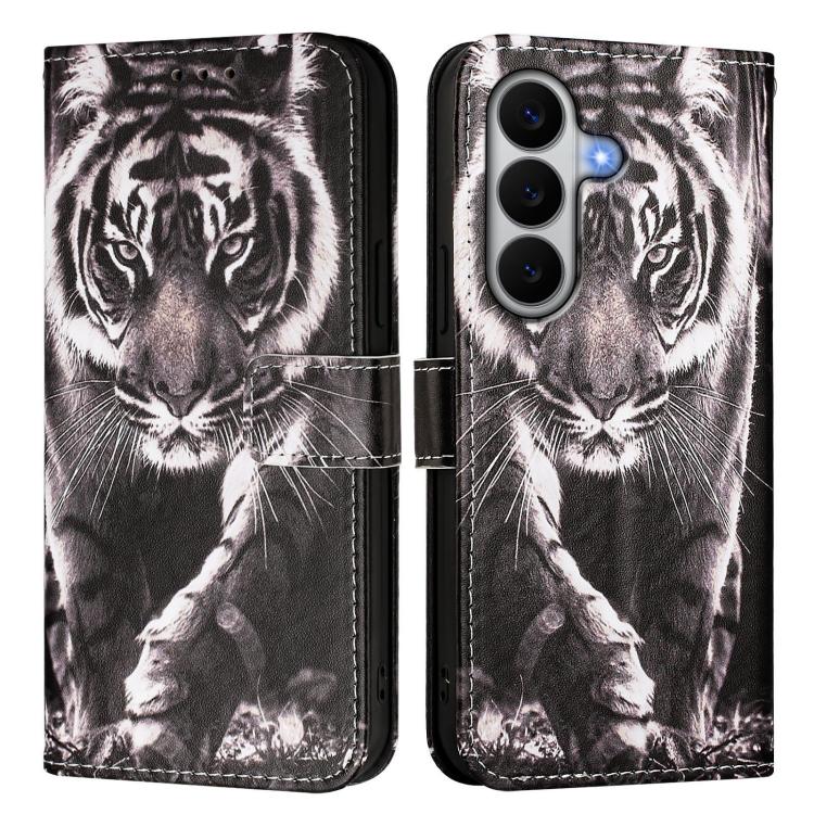 For Galaxy A27 5G Colored Drawing Pattern Plain Weave Leather Phone Case