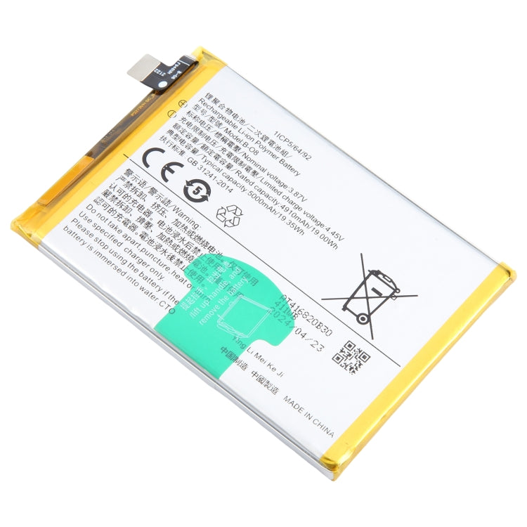 For vivo Y52s 5G V2057A B-O8 5000mAh Li-Polymer Battery Replacement