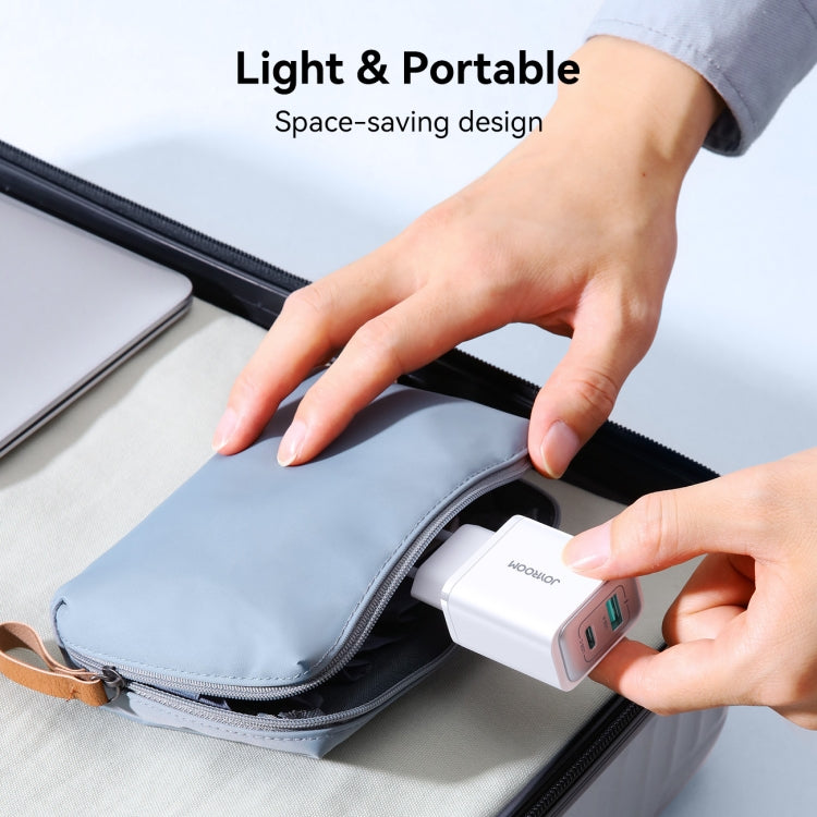 JOYROOM JR-TCF15 30W USB+USB-C / Type-C Fast Charger, Specification:EU Plug - White