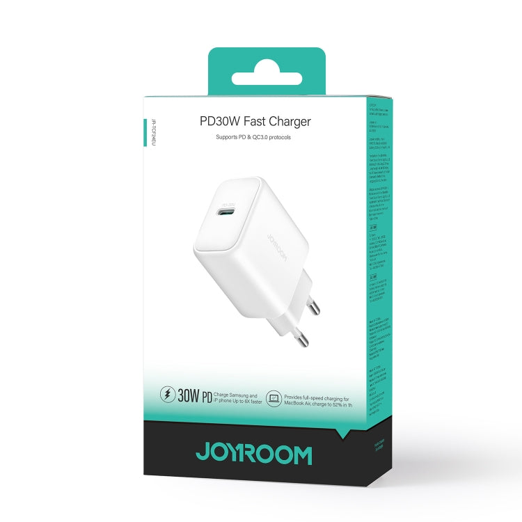 JOYROOM JR-TCF24 30W USB-C / Type-C Fast Charger, Specification:EU Plug - White