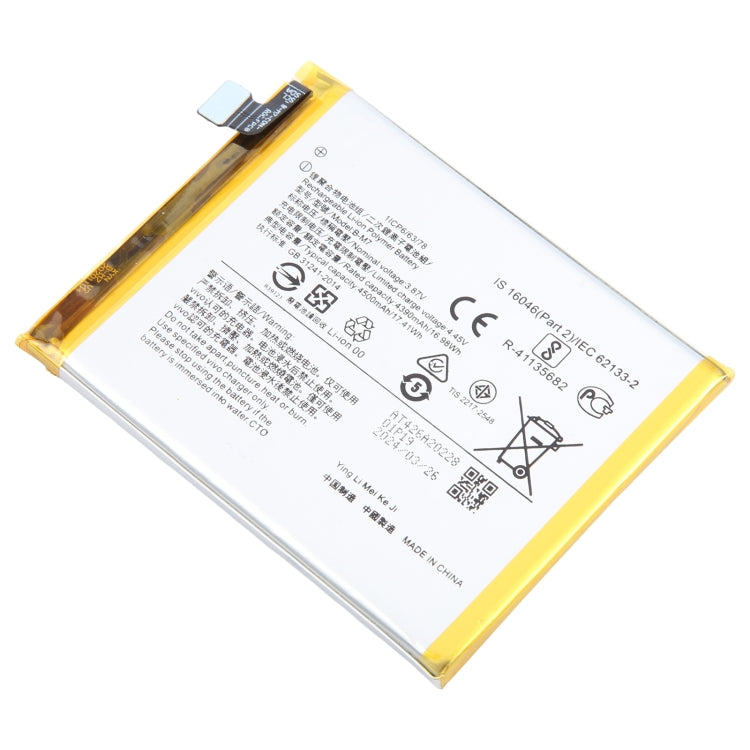 For vivo S6 5G B-M7 4500mAh Li-Polymer Battery Replacement