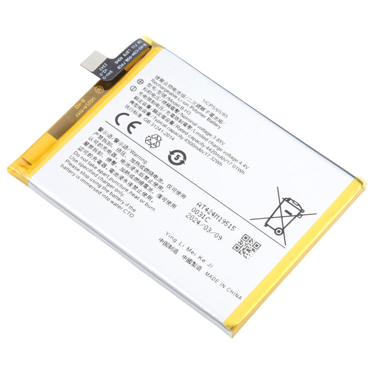 For vivo Z5 B-H3 4500mAh Li-Polymer Battery Replacement