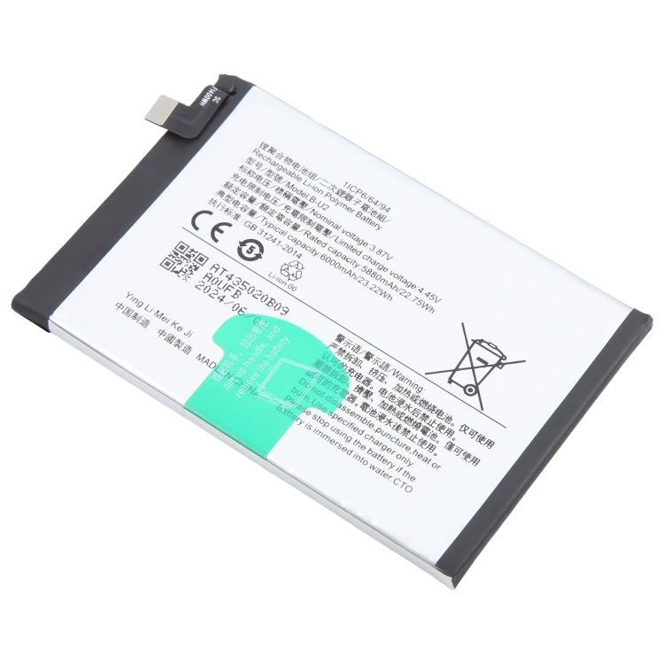 For vivo Y73t B-U2 6000mAh Li-Polymer Battery Replacement