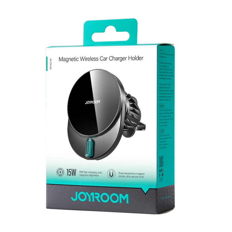 JOYROOM JR-ZS409 Magnetic Car Air Vent Phone Wireless Charging Mount - Black