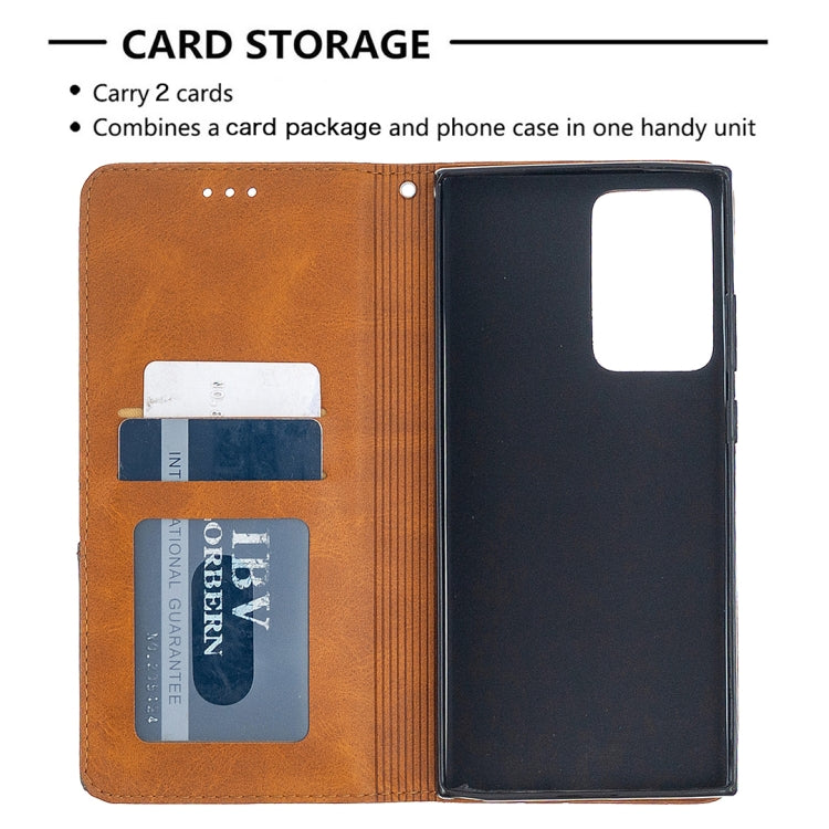 For Samsung Galaxy Note 20 Ultra Rhombus Texture Horizontal Flip Magnetic Leather Case with Holder & Card Slots & Wallet