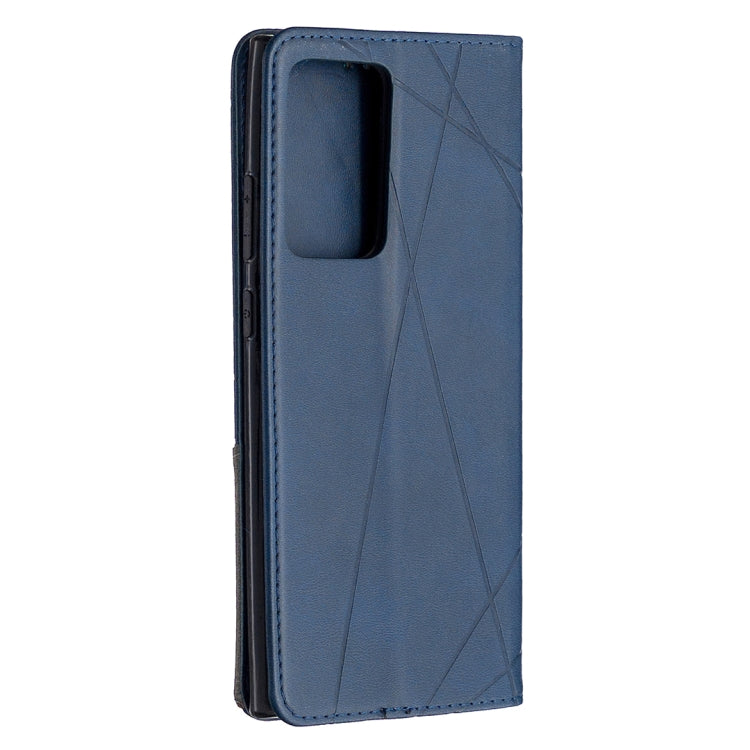 For Samsung Galaxy Note 20 Ultra Rhombus Texture Horizontal Flip Magnetic Leather Case with Holder & Card Slots & Wallet