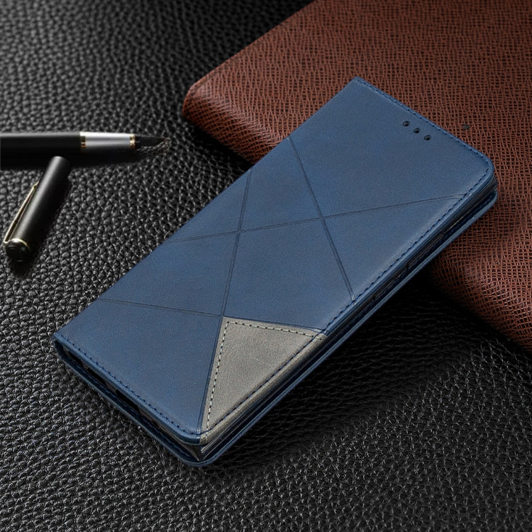 For Samsung Galaxy Note 20 Ultra Rhombus Texture Horizontal Flip Magnetic Leather Case with Holder & Card Slots & Wallet
