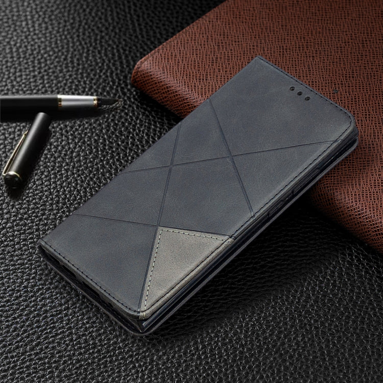 For Samsung Galaxy Note 20 Ultra Rhombus Texture Horizontal Flip Magnetic Leather Case with Holder & Card Slots & Wallet