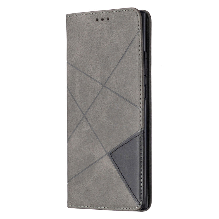 For Samsung Galaxy Note 20 Ultra Rhombus Texture Horizontal Flip Magnetic Leather Case with Holder & Card Slots & Wallet