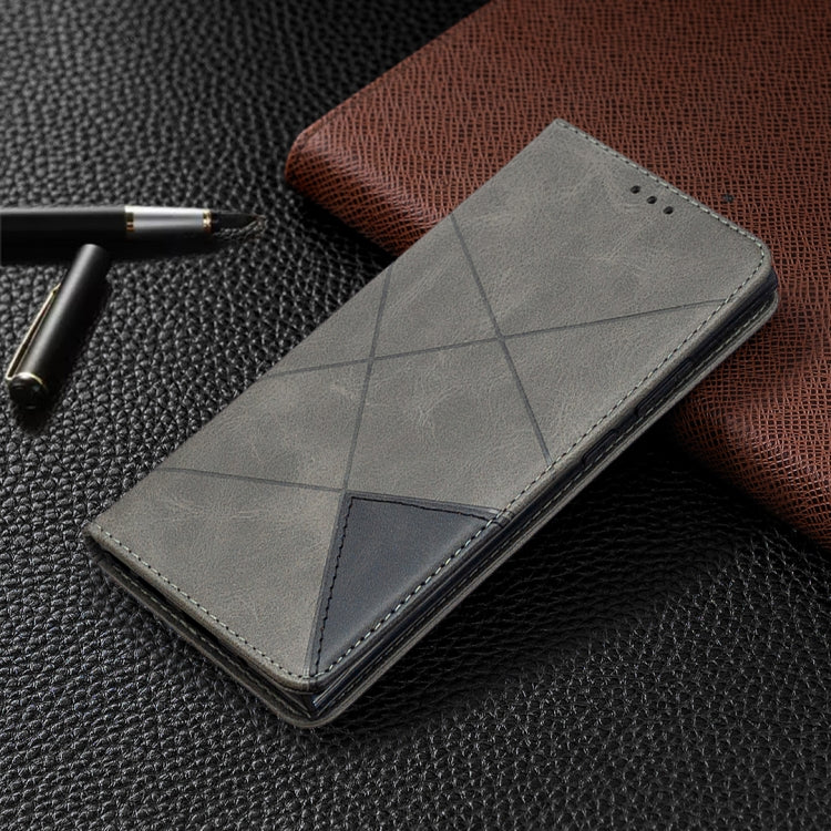 For Samsung Galaxy Note 20 Ultra Rhombus Texture Horizontal Flip Magnetic Leather Case with Holder & Card Slots & Wallet