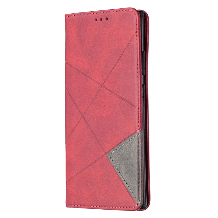 For Samsung Galaxy Note 20 Ultra Rhombus Texture Horizontal Flip Magnetic Leather Case with Holder & Card Slots & Wallet