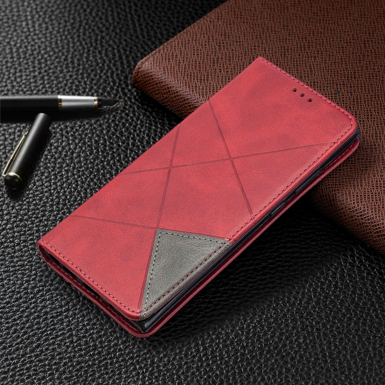 For Samsung Galaxy Note 20 Ultra Rhombus Texture Horizontal Flip Magnetic Leather Case with Holder & Card Slots & Wallet