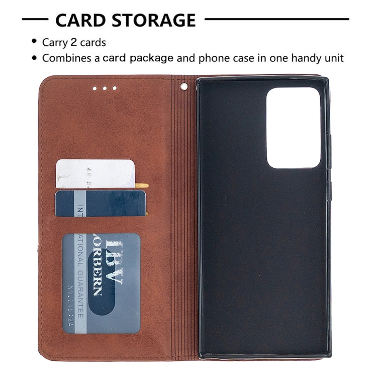 For Samsung Galaxy Note 20 Ultra Rhombus Texture Horizontal Flip Magnetic Leather Case with Holder & Card Slots & Wallet