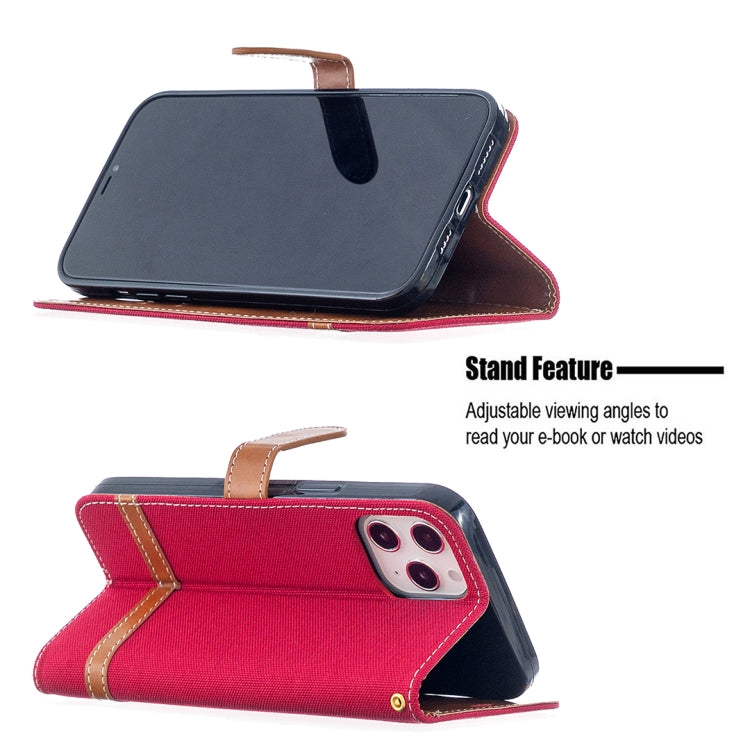 For iPhone 12 Pro Max Color Matching Denim Texture Horizontal Flip Leather Case with Holder & Card Slots & Wallet & Lanyard