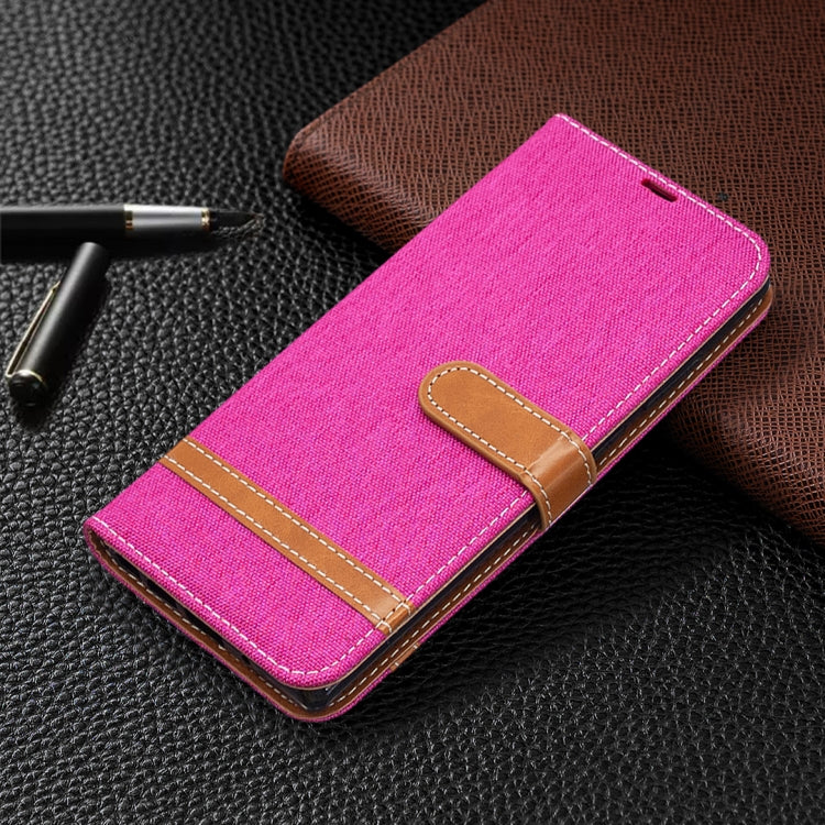 For Samsung Galaxy Note20 Color Matching Denim Texture Horizontal Flip Leather Case with Holder & Card Slots & Wallet & Lanyard