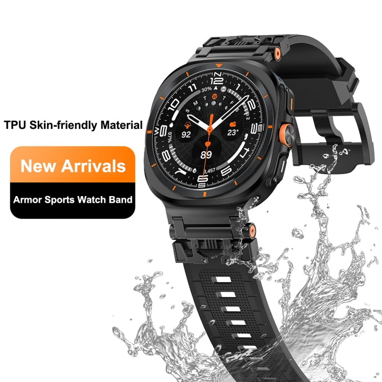 For Samsung Galaxy Watch UItra 47mm / Ultra 2025 Armor TPU Sports Watch Band