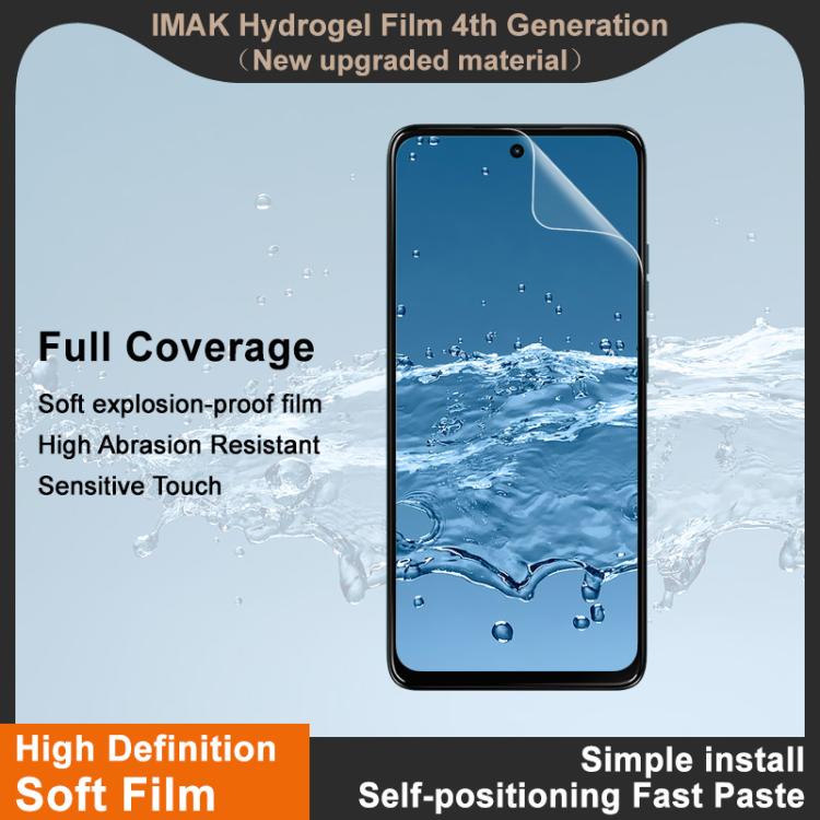 For Motorola Moto G100/G100s 5G imak 4th Generation  Full Coverage Screen Hydrogel Film Protector