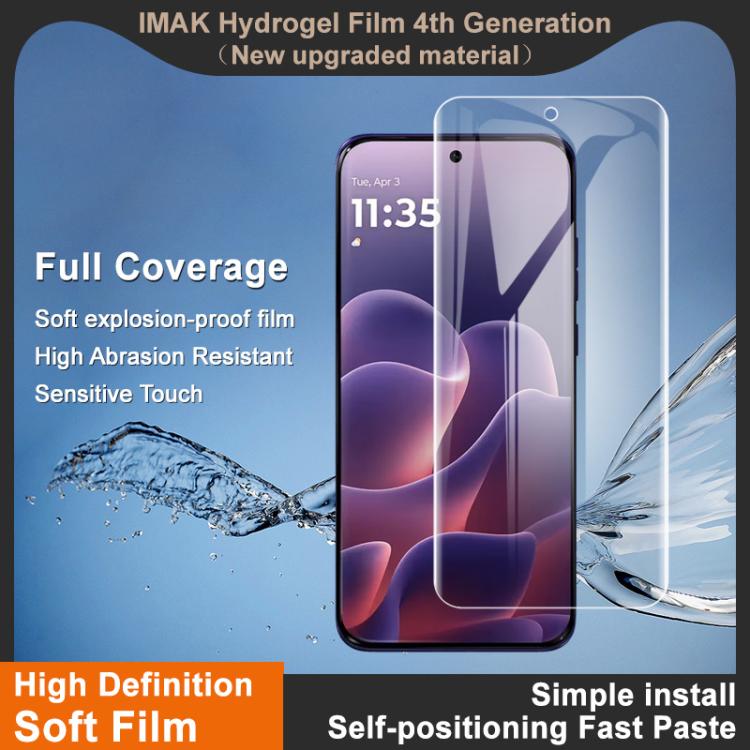 For Motorola Edge 70 Fusion 5G imak 4th Generation  Full Coverage Screen Hydrogel Film Protector