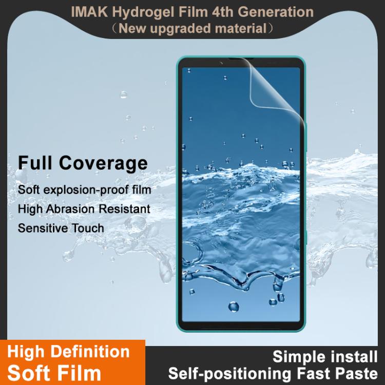 For Sony Xperia 10 VII imak 4th Generation  Full Coverage Screen Hydrogel Film Protector