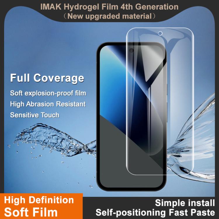 For Google Pixel 10a imak 4th Generation  Full Coverage Screen Hydrogel Film Protector