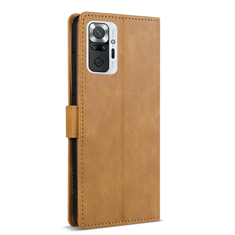 For Redmi Note 10 Pro N.BEKUS CSJ-P1 Solid Color Leather Phone Case