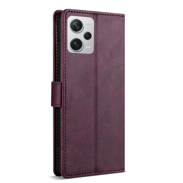 For Redmi Note 12 Pro 5G Global N.BEKUS CSJ-P1 Solid Color Leather Phone Case