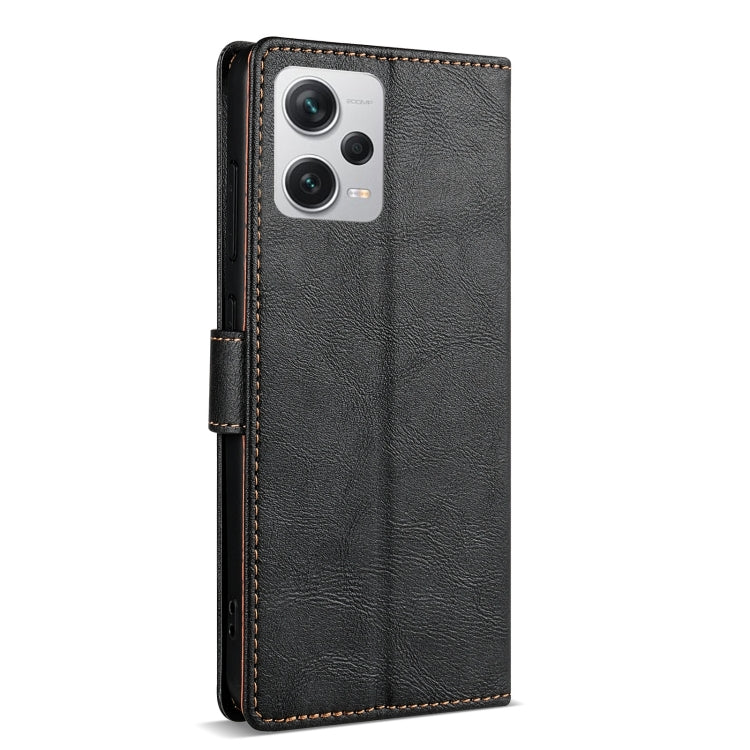 For Redmi Note 12 Pro 5G Global N.BEKUS CSJ-P1 Solid Color Leather Phone Case