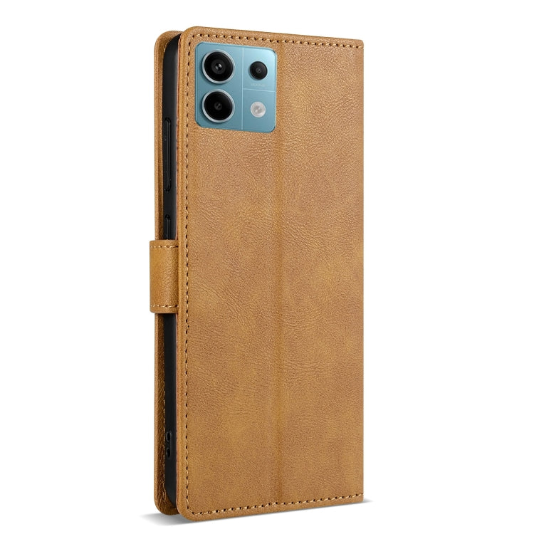 For Redmi Note 13 Pro 5G Global N.BEKUS CSJ-P1 Solid Color Leather Phone Case