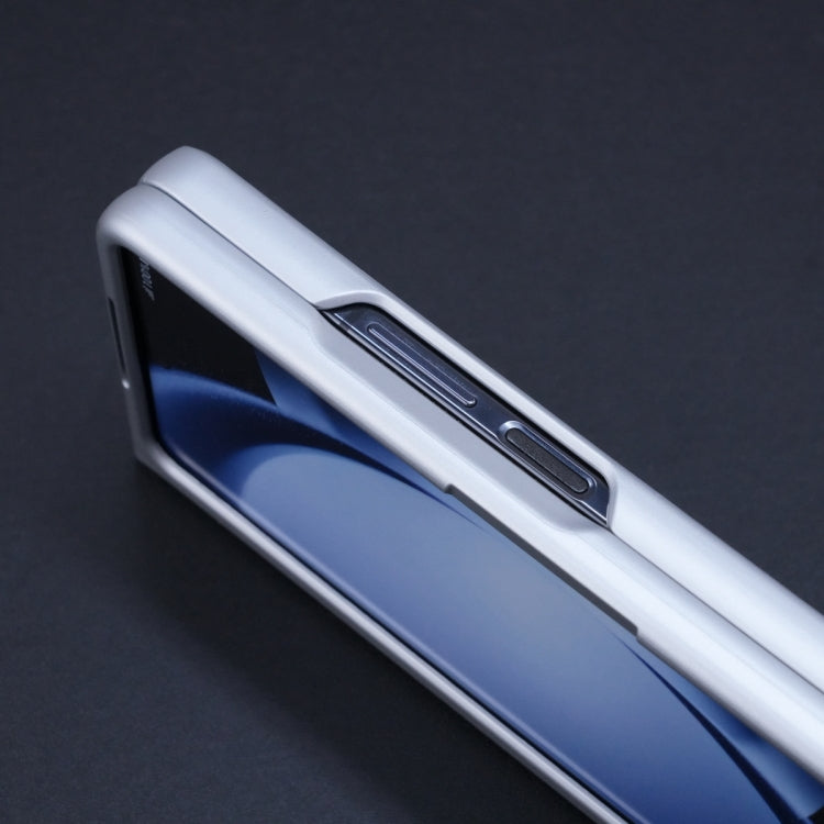 For Samsung Galaxy Z Fold4 5G PC Hybrid PU Stand Foldable Phone Case with Touch Pen