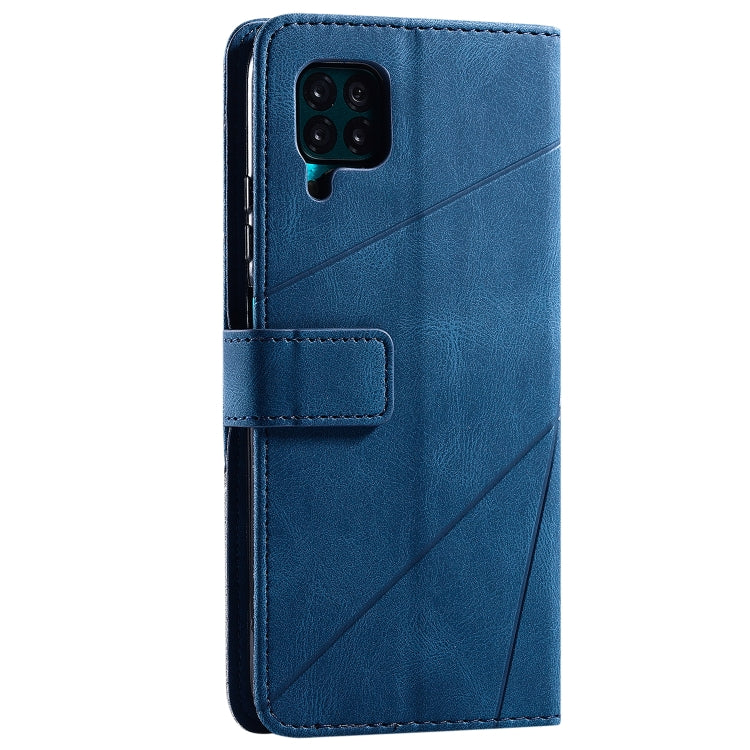 For Huawei P40 Lite Skin Feel Splicing Horizontal Flip Leather Case with Holder & Card Slots & Wallet & Photo Frame