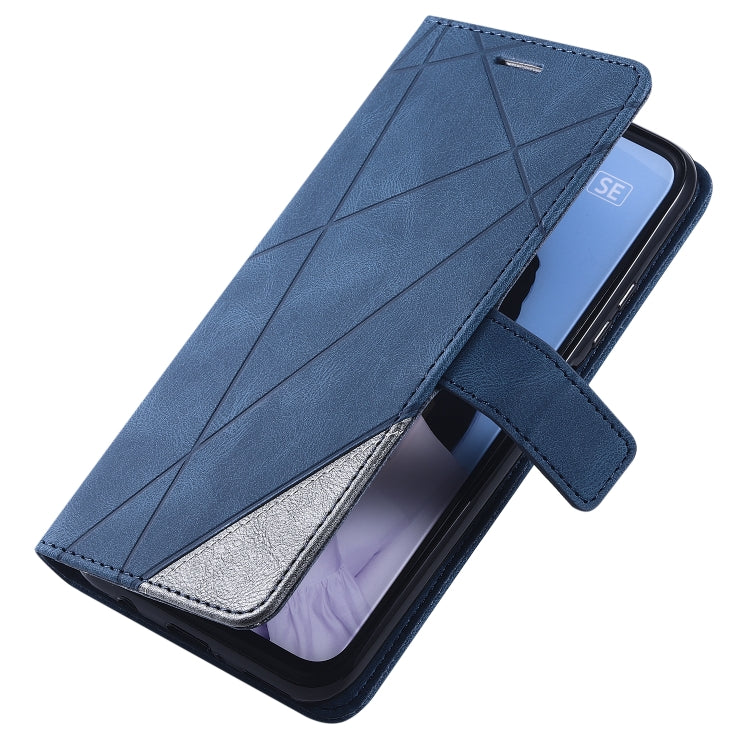 For Huawei P40 Lite Skin Feel Splicing Horizontal Flip Leather Case with Holder & Card Slots & Wallet & Photo Frame