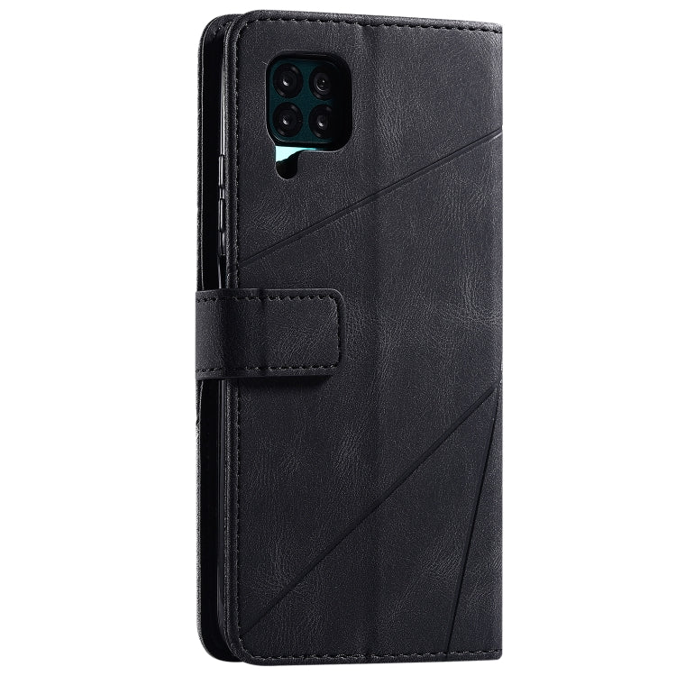 For Huawei P40 Lite Skin Feel Splicing Horizontal Flip Leather Case with Holder & Card Slots & Wallet & Photo Frame