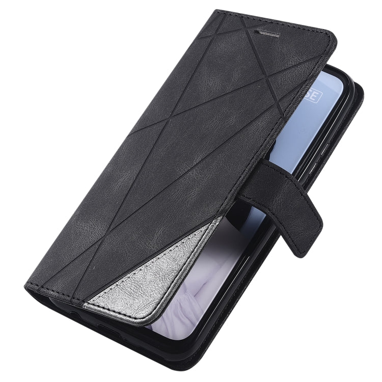 For Huawei P40 Lite Skin Feel Splicing Horizontal Flip Leather Case with Holder & Card Slots & Wallet & Photo Frame