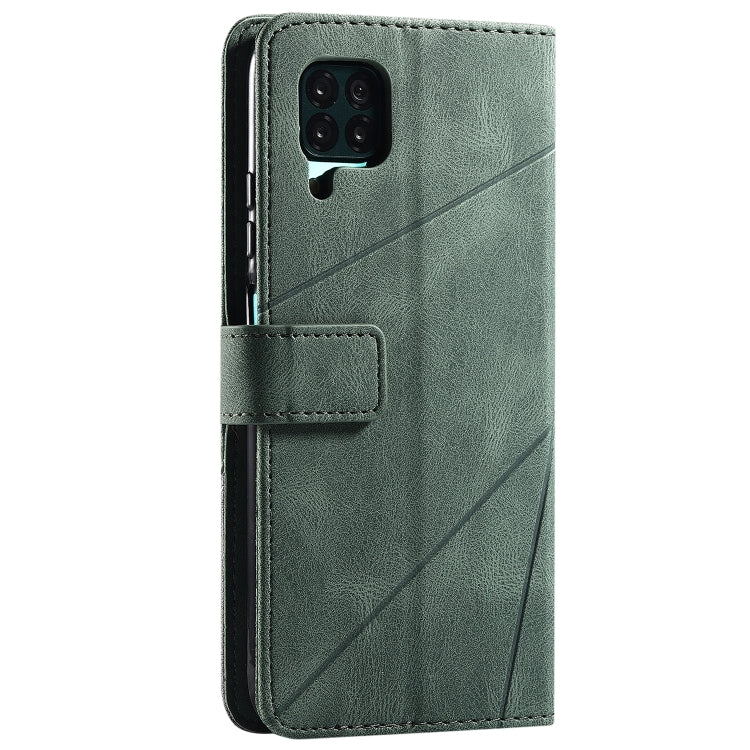 For Huawei P40 Lite Skin Feel Splicing Horizontal Flip Leather Case with Holder & Card Slots & Wallet & Photo Frame