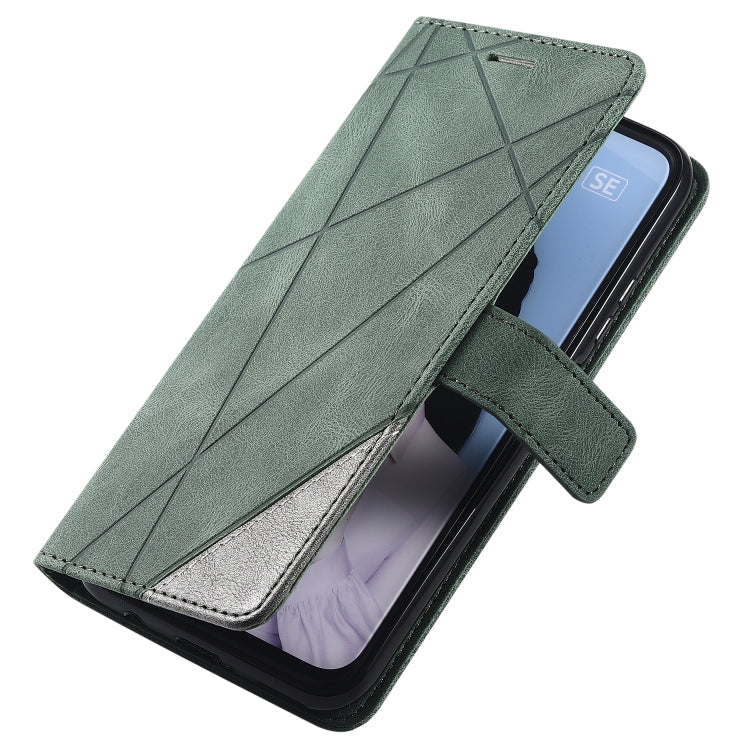 For Huawei P40 Lite Skin Feel Splicing Horizontal Flip Leather Case with Holder & Card Slots & Wallet & Photo Frame