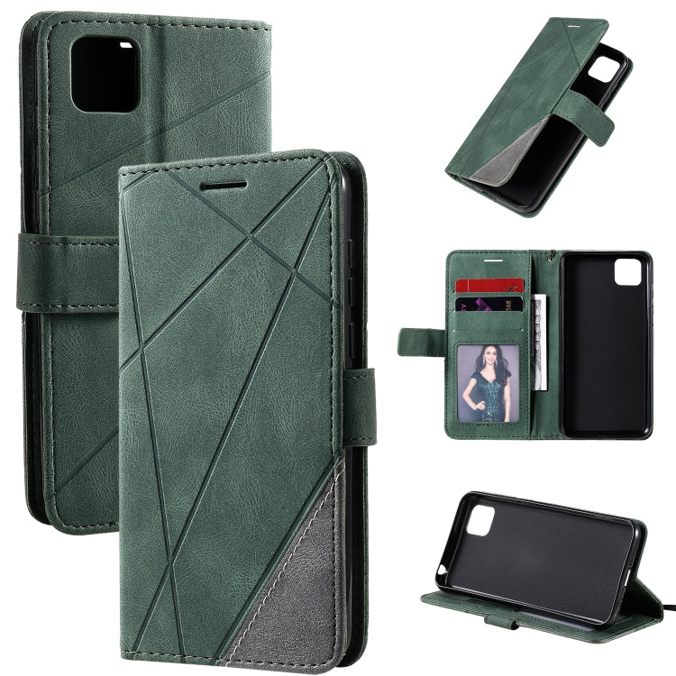 For Huawei Y5p / Honor 9s Skin Feel Splicing Horizontal Flip Leather Case with Holder & Card Slots & Wallet & Photo Frame