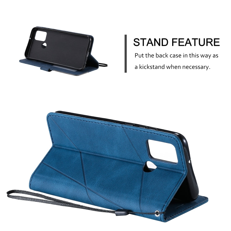 For Huawei Honor 9A Skin Feel Splicing Horizontal Flip Leather Case with Holder & Card Slots & Wallet & Photo Frame