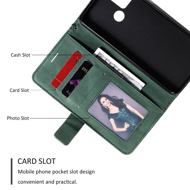 For Huawei Honor 9A Skin Feel Splicing Horizontal Flip Leather Case with Holder & Card Slots & Wallet & Photo Frame