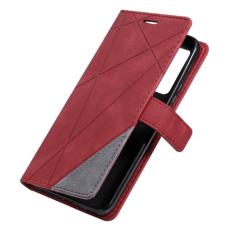 For Huawei nova 7 SE Skin Feel Splicing Horizontal Flip Leather Case with Holder & Card Slots & Wallet & Photo Frame